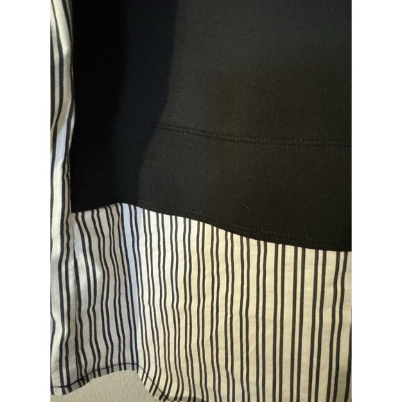 DKNY Top S Small The Everywhere Sweatshirt Black Blue White Crystals NWT NEW - Picture 12 of 15